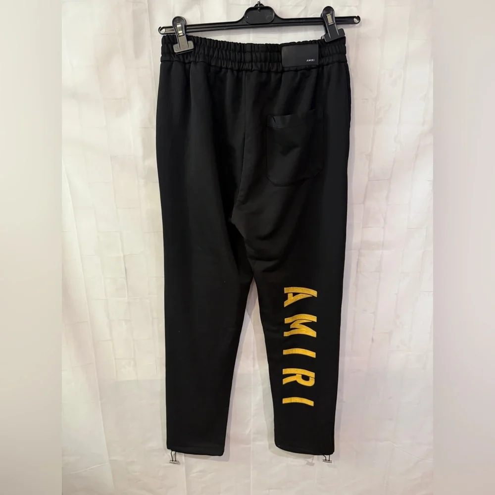 AMIRI Black Joggers with White Accents - Picture 6 of 11